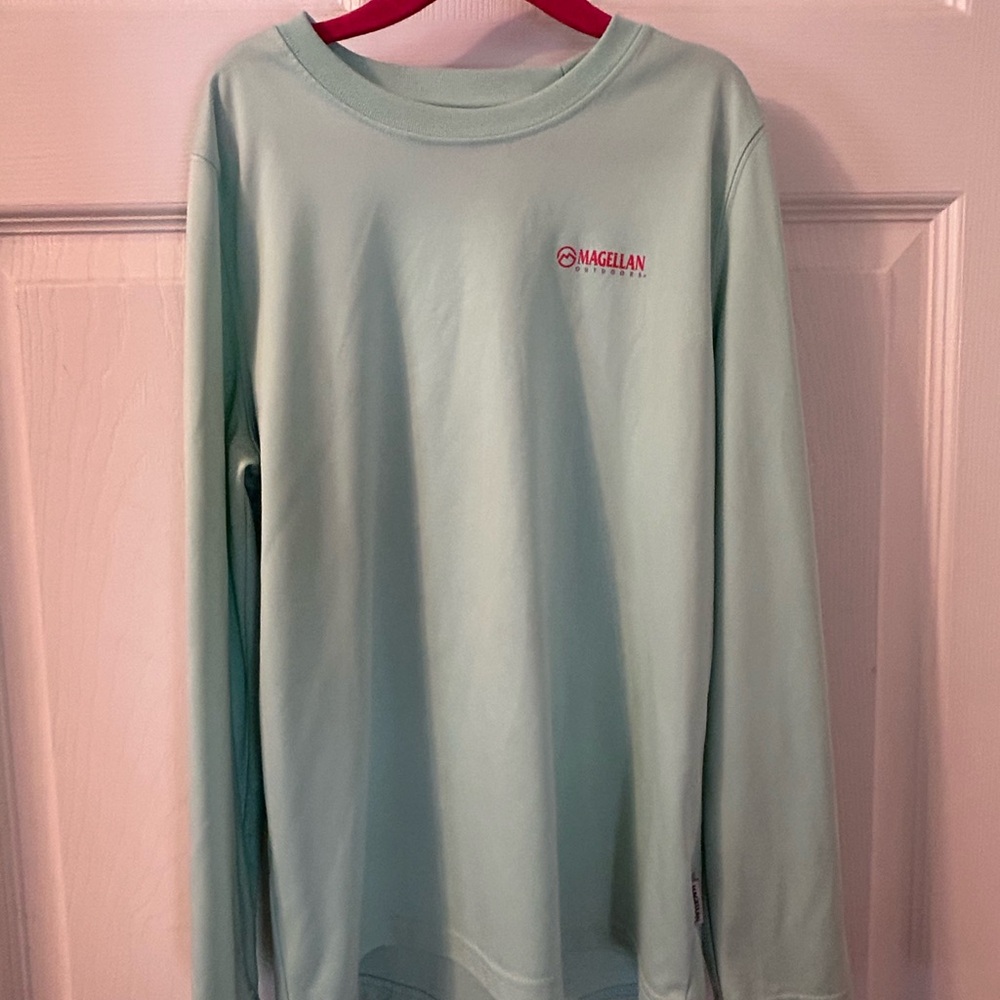 Magellan Outdoors Mint Green Long Sleeve Tee